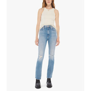 Mother High Waisted Rider Blue Cotton Skimp Denim Jean Size 25